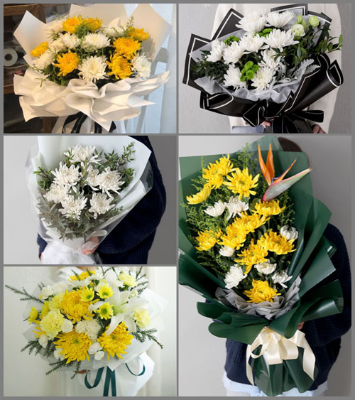 贵州毕节市纳雍县中岭镇腰岩村白事花束代送